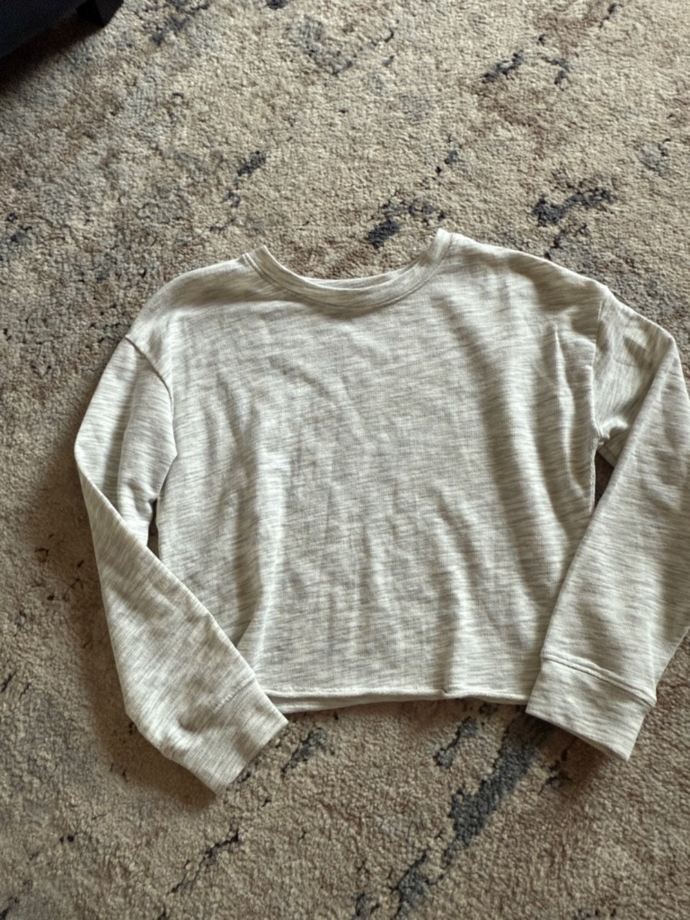 Big girls Splendid Light Heather Gray Crewneck Sweater